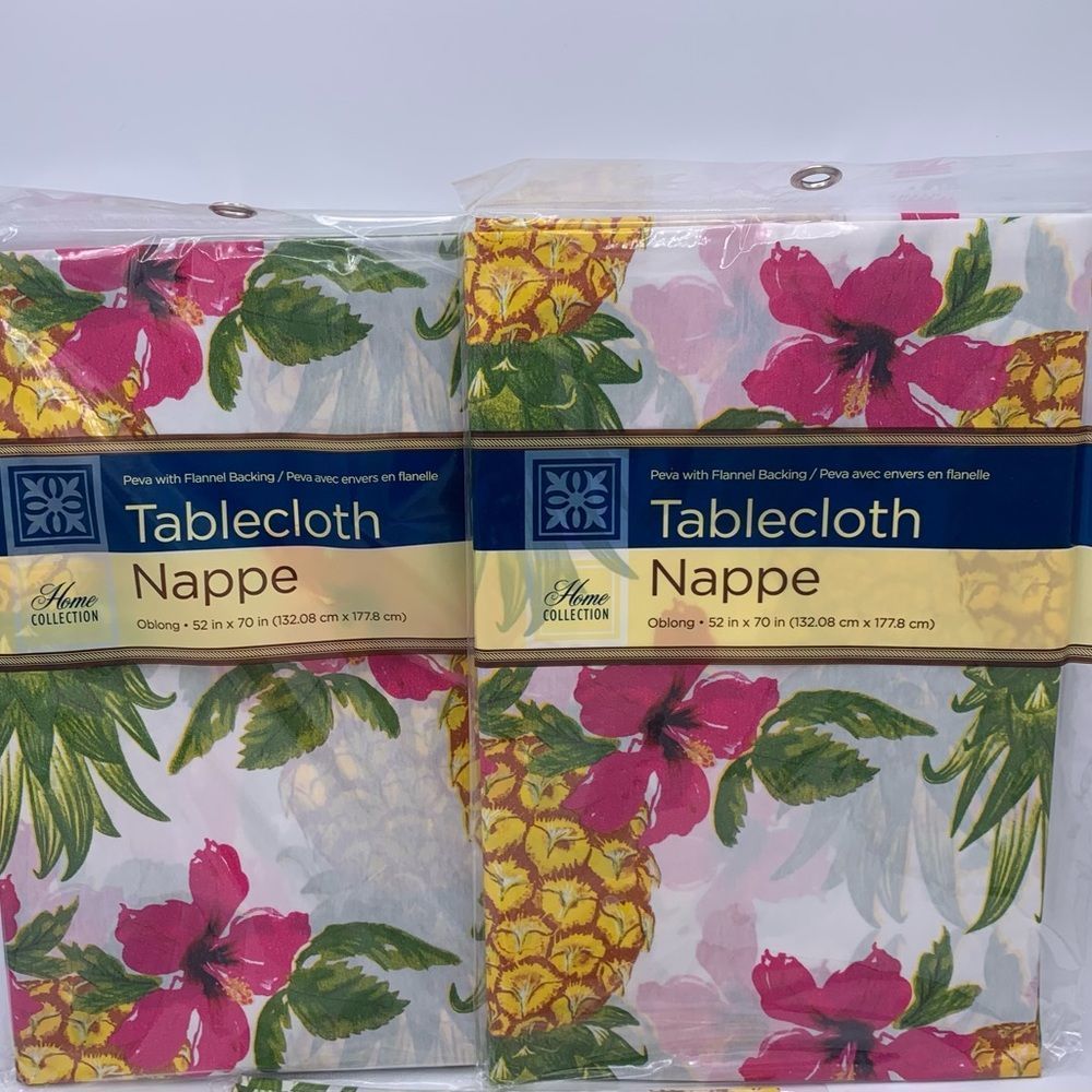 2 Lightweight Oblong Tablecloths